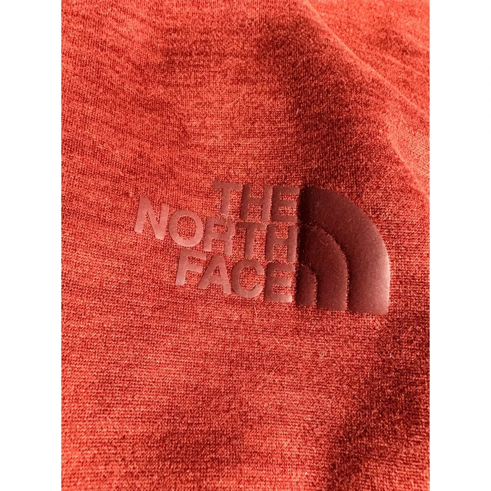The North Face Mens‎ Full Zip Fleece Jacket Red Heathered Medium